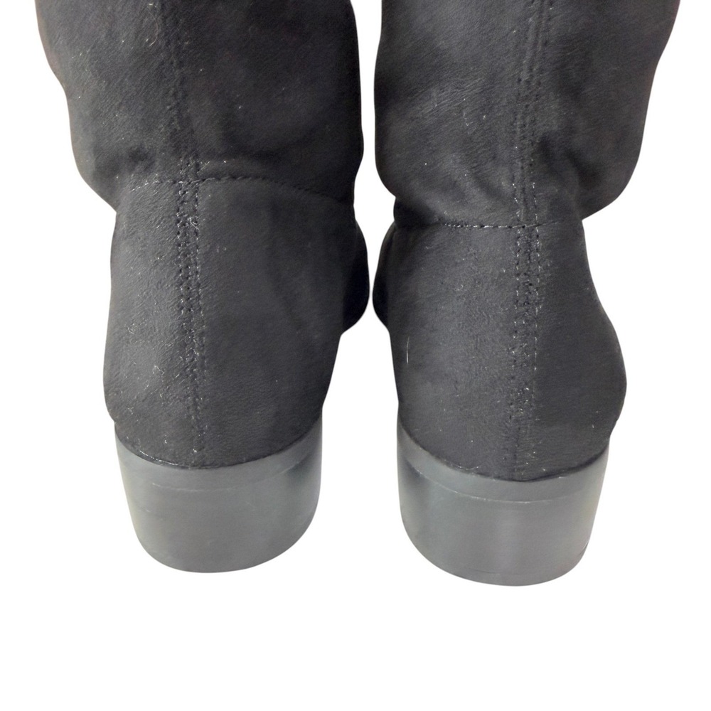 Andrea By Charles David Black Suede Over The Knee Boots 5M Fall Winter Chic - Picture 5 of 8